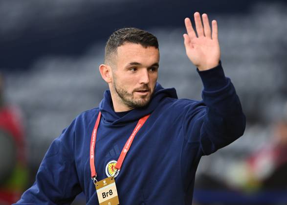 Glasgow, Scotland, 9th October 2025. John McGinn of Scotland during the Scotland vs Greece FIFA World Cup, WM, Weltmeisterschaft, Fussball European Qualifying match at Hampden Park, Glasgow. Picture credit should read: Neil Hanna Sportimage EDITORIAL USE ONLY. No use with unauthorised audio, video, data, fixture lists, club league logos or live services. Online in-match use limited to 120 images, no video emulation. No use in betting, games or single club league player publications. SPI_011_NH_Scotland_Greece SPI-4206-0011