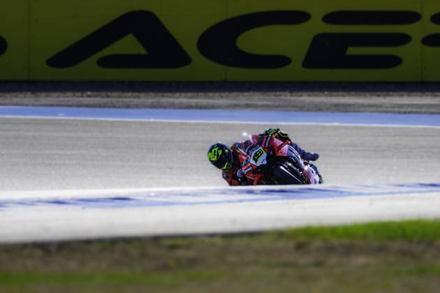 October 10, 2025, Cascais, Lisbon, Portugal: Alvaro Bautista in action during the WorldSBK Championship Free Practice at the Estoril Circuit, Portugal, on October 11, 2025. Cascais Portugal - ZUMAr200 20251010_zsp_r200_027 Copyright: xNunoxReisinhox