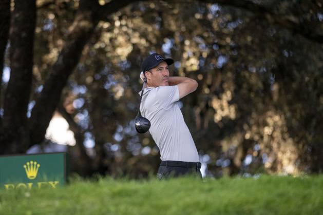October 10, 2025, Madrid, Madrid, Spain: ROSS FISHER, taking the first shot from hole 1 during the matchday of the Open de Espao±a presented by Madrid, held at the Club de Campo Villa de Madrid on October 10, 2025, in Madrid, Spain. Madrid Spain - ZUMAc312 20251010_zsp_c312_099 Copyright: xOscarxManuelxSanchezx