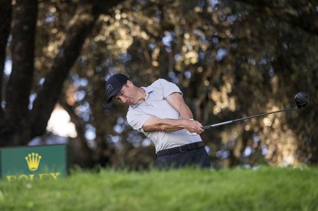 October 10, 2025, Madrid, Madrid, Spain: ROSS FISHER, taking the first shot from hole 1 during the matchday of the Open de Espao±a presented by Madrid, held at the Club de Campo Villa de Madrid on October 10, 2025, in Madrid, Spain. Madrid Spain - ZUMAc312 20251010_zsp_c312_103 Copyright: xOscarxManuelxSanchezx