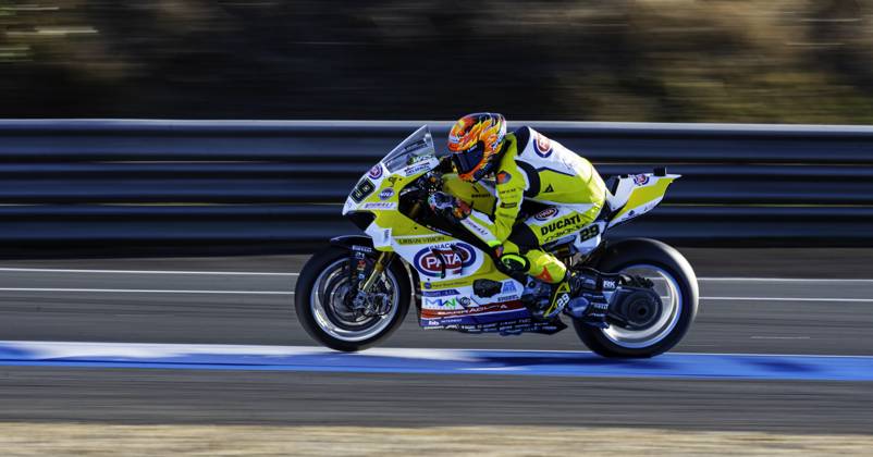 October 11, 2025, Cascais, Lisbon, Portugal: Andrea Iannone in action during the WorldSBK Championship Free Practice 3 at the Estoril Circuit, Portugal, on October 11, 2025. Cascais Portugal - ZUMAr200 20251011_zsp_r200_013 Copyright: xNunoxReisinhox