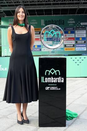 the trophy during the 119th edition of the Il Lombardia, Tour of Lombardy cycling race, a 241 km one day race from Como to Bergamo on October 11, 2025, Italy. Copyright: xGianxMattiaxD Alberto LaPressex