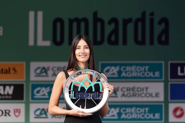 the trophy during the 119th edition of the Il Lombardia, Tour of Lombardy cycling race, a 241 km one day race from Como to Bergamo on October 11, 2025, Italy. Copyright: xGianxMattiaxD Alberto LaPressex