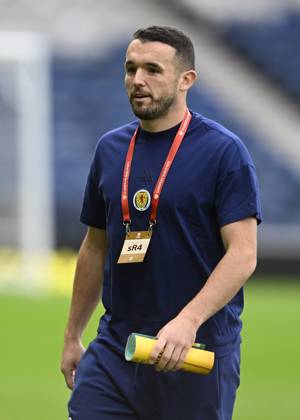 Glasgow, Scotland, 12th October 2025. John McGinn of Scotland during the Scotland vs Belarus FIFA World Cup, WM, Weltmeisterschaft, Fussball European Qualifying match at Hampden Park, Glasgow. Picture credit should read: Neil Hanna Sportimage EDITORIAL USE ONLY. No use with unauthorised audio, video, data, fixture lists, club league logos or live services. Online in-match use limited to 120 images, no video emulation. No use in betting, games or single club league player publications. SPI_014_NH_Scotland_Belarus SPI-4211-0014
