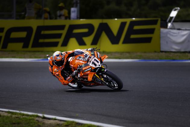 October 12, 2025, Cascais, Lisbon, Portugal: Nicolo Bulega in action during the WorldSBK Championship Race 2 at the Estoril Circuit, Portugal, on October 12, 2025. Cascais Portugal - ZUMAr200 20251012_zsp_r200_085 Copyright: xNunoxReisinhox