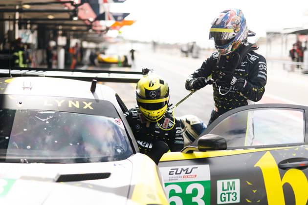 AUTO - ELMS - 4 HOURS OF PORTIMAO 2025 BERRY Martin (sgp), Iron Lynx, Mercedes-AMG GT3 Evo, LMGT3, portrait HANAFIN Lorcan (gbr), Iron Lynx, Mercedes-AMG GT3 Evo, LMGT3, portrait during the 4 Hours of Portimao, 6th round of the 2025 European Le Mans Series on the Autodromo Internacional do Algarve from October 16 to 18, 2025 in Portimao, Portugal - Copyright: xJoaoxFilipex
