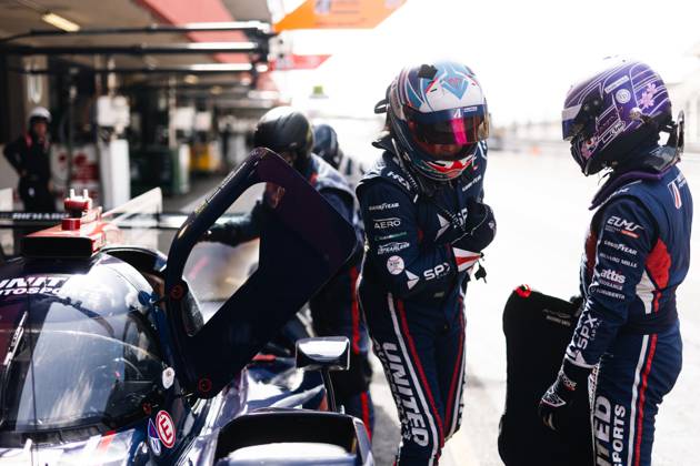 AUTO - ELMS - 4 HOURS OF PORTIMAO 2025 SCHNEIDER Daniel (bra), United Autosports, Oreca 07, LMP2 Pro-Am, portrait SATO Marino (jpn), United Autosports, Oreca 07, LMP2 Pro-Am, portrait during the 4 Hours of Portimao, 6th round of the 2025 European Le Mans Series on the Autodromo Internacional do Algarve from October 16 to 18, 2025 in Portimao, Portugal - Copyright: xJoaoxFilipex