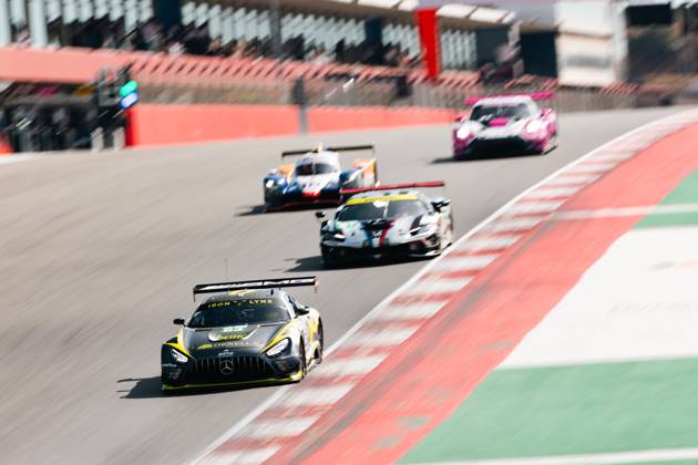 AUTO - ELMS - 4 HOURS OF PORTIMAO 2025 63 BERRY Martin (sgp), HANAFIN Lorcan (gbr), SCHILLER Fabian (gbr), Iron Lynx, Mercedes-AMG GT3 Evo, LMGT3, action during the 4 Hours of Portimao, 6th round of the 2025 European Le Mans Series on the Autodromo Internacional do Algarve from October 16 to 18, 2025 in Portimao, Portugal - Copyright: xJoaoxFilipex