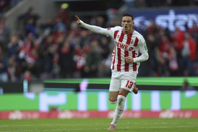 Said El Mala (1. FC Koeln) Torjubel, jubelt nach seinem Treffer zum 1:1 waehrend des spiels der Bundesliga zwischen 1. FC Köln und FC Augsburg, RheinEnergieSTADION am 18. October 2025 in Köln, Deutschland. (Foto von Oliver Kaelke DeFodi Images) +++ Said El Mala (1. FC Koeln) celebrates after scoring his team s first goal during the Bundesliga match between 1. FC Köln and FC Augsburg at RheinEnergieSTADION on October 18, 2025 in Köln, Germany. (Photo by Oliver Kaelke DeFodi Images) DFL regulations prohibit any use of photographs as image sequences and or quasi-video. (Photo by Oliver Kaelke DeFodi Images) Said El Mala 1 FC Koeln Torjubel, jubilates after scoring his team s first goal during the Bundesliga match between 1 FC Köln and FC Augsburg, RheinEnergieSTADION on October 18, 2025 in Köln, Germany Photo by Oliver Kaelke DeFodi Images Said El Mala 1 FC Koeln celebrates after scoring his team s first goal during the Bundesliga match between 1 FC Köln and FC Augsburg at RheinEnergieSTADION on October 18, 2025 in Köln, Germany Photo by Oliver Kaelke DeFodi Images DFL regulations prohibit any use of photographs as image sequences and or quasi video Photo by Oliver Kaelke DeFodi Images