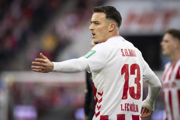 KOELN, GERMANY - OCTOBER 18: Said el Mala (1. FC Koeln, 13) gesticulating during the Bundesliga match between 1. FC Koeln vs. FC Augsburg at the Rheinenergie-Stadion on matchday 7 of the 1. Bundesliga on October 18, 2025 in Koeln, Germany. DFL REGULATIONS PROHIBIT ANY USE OF PHOTOGRAPHS AS IMAGE SEQUENCES AND OR QUASI-VIDEO. Nordrhein-Westfalen Germany Copyright: xBEAUTIFULxSPORTS AxelxKohringx