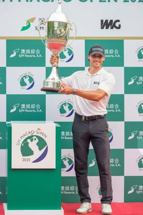 October 19, 2025, Macao, Macao Sar, China: Macau Open Golf , Final Round, Macau Golf and Country Club Coloane, Macao, China . Germanyâ€⠢s Dominic Foos Wins the Macau Open Macao China - ZUMAr144 20251019_zap_r144_036 Copyright: xJaynexRussellx