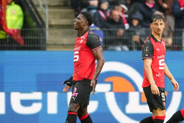 Stade Rennais FC v AJ Auxerre - Ligue 1 McDonald s 2025 2026 07 Breel EMBOLO (srfc) during the Ligue 1 McDonald s match between Rennes and Auxerre at Roazhon Park on October 19, 2025 in Rennes, France. Rennes France Copyright: xFEPx 776348165