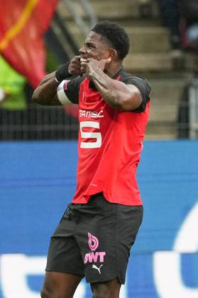 Stade Rennais FC v AJ Auxerre - Ligue 1 McDonald s 2025 2026 07 Breel EMBOLO (srfc) during the Ligue 1 McDonald s match between Rennes and Auxerre at Roazhon Park on October 19, 2025 in Rennes, France. Rennes France Copyright: xFEPx 776348165