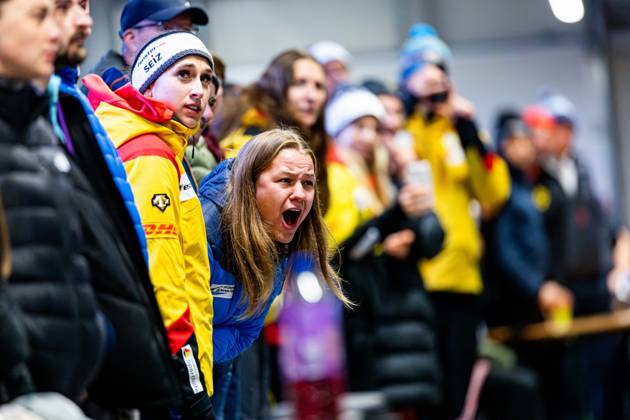 18.10.2025, GER, Bob Bobsport, Saison 25 26, Maenner, Zentrale Leistungspruefung im Bobsport Anschubtest Traditionell haben sich die besten deutschen Piloten im Bobsport gemeinsam mit ihren Anschiebern in Oberhof zum Kräftemessen getroffen. 98559 Oberhof LOTTO Thüringen EISARENA Oberho Thüringen Deutschland
