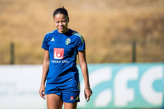 251022 Felicia Schröder of the Swedish women s national football team on October 22, 2025 in Benahavis. Photo: Ludvig Thunman BILDBYRAN kod LT LT0733 fotboll football soccer fotball träning practice training sverige sweden dam bbeng Copyright: LUDVIGxTHUNMAN BB251022LT035