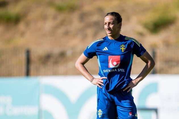 251022 Rosa Kafaji of the Swedish women s national football team on October 22, 2025 in Benahavis. Photo: Ludvig Thunman BILDBYRAN kod LT LT0733 fotboll football soccer fotball träning practice training sverige sweden dam bbeng Copyright: LUDVIGxTHUNMAN BB251022LT037