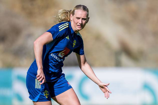 251022 Stina Blackstenius of the Swedish women s national football team on October 22, 2025 in Benahavis. Photo: Ludvig Thunman BILDBYRAN kod LT LT0733 fotboll football soccer fotball träning practice training sverige sweden dam bbeng Copyright: LUDVIGxTHUNMAN BB251022LT044