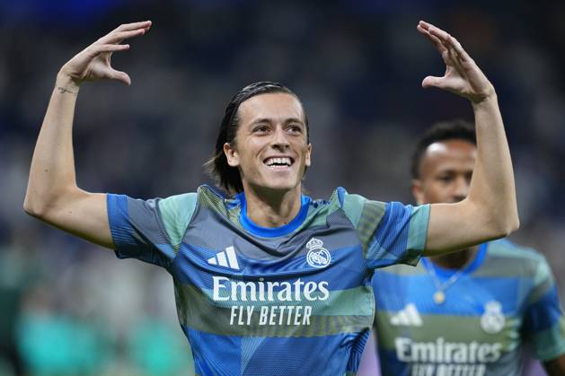 October 22, 2025, Madrid, Madrid, Spain: Alvaro Carreras of Real Madrid CF gestures during the UEFA Champions League 2025 26 League Phase MD3 match between Real Madrid C.F. and Juventus FC at Estadio Santiago Bernabeu on October 22, 2025 in Madrid, Spain. Madrid Spain - ZUMAa181 20251022_zaa_a181_102 Copyright: xOscarxJ.xBarrosox