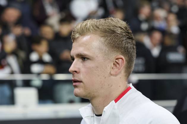 Jonathan Burkardt (Eintracht Frankfurt, 09) , Deutschland, UEFA Champions League, 3. Spieltag, 2025 2026, Eintracht Frankfurt vs. FC Liverpool, 22.10.2025, Frankfurt Stadion, Frankfurt, Deutschland Frankfurt Frankfurt Stadion Hessen Deutschland Copyright: xGrantxHubbsx