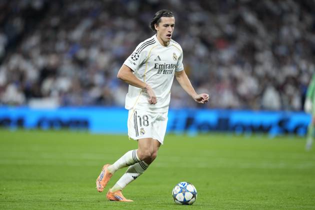 October 22, 2025, Madrid, Madrid, Spain: Alvaro Carreras of Real Madrid CF in action during the UEFA Champions League 2025 26 League Phase MD3 match between Real Madrid C.F. and Juventus FC at Estadio Santiago Bernabeu on October 22, 2025 in Madrid, Spain. Madrid Spain - ZUMAa181 20251022_zaa_a181_203 Copyright: xOscarxJ.xBarrosox