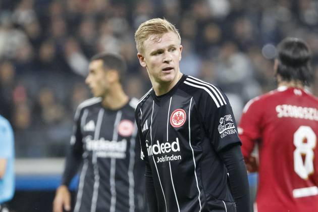 Jonathan Burkardt (Eintracht Frankfurt, 09) , Deutschland, UEFA Champions League, 3. Spieltag, 2025 2026, Eintracht Frankfurt vs. FC Liverpool, 22.10.2025, Frankfurt Stadion, Frankfurt, Deutschland Frankfurt Frankfurt Stadion Hessen Deutschland Copyright: xGrantxHubbsx