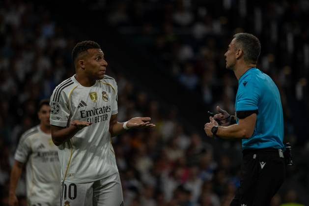 October 22, 2025, Madrid, Spain: Kylian Mbappà , Real Madrid in action during the UEFA Champions League match between Real Madrid and Juventus at the Santiago Bernabeu Stadium. Final score: Real Madrid 1 Juventus 0 Madrid Spain - ZUMAs197 20251022_aaa_s197_851 Copyright: xDavidxCanalesx