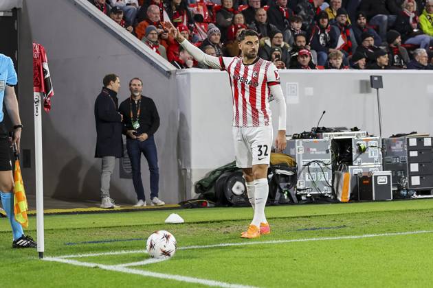 Vincenzo Grifo (SC Freiburg, 32) , Deutschland, UEFA Europa League, 3. Spieltag, 2025 2026, SC Freiburg vs. FC Utrecht, 23.10.2025, Stadion am Wolfswinkel, Freiburg, Deutschland Freiburg Stadion am Wolfswinkel Baden-Württemberg Deutschland Copyright: xGrantxHubbsx