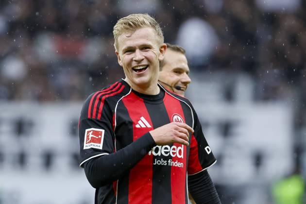 Jonathan Burkardt (Eintracht Frankfurt, 09) , Deutschland, Fussball, 1. Bundesliga, 8.Spieltag, 2025 2026, Eintracht Frankfurt vs. FC St. Pauli, 25.10.2025, Deutsche-Bank-Park, Frankfurt am Main, Deutschland Frankfurt am Main Deutsche-Bank-Park Hessen Deutschland Copyright: xGrantxHubbsx