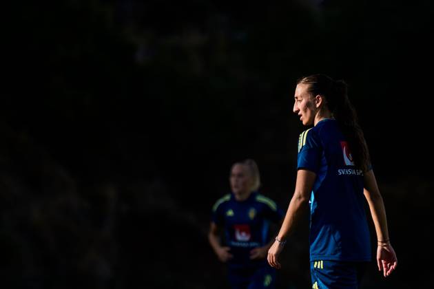 251025 Rosa Kafaji of the Swedish women s national football team on October 25, 2025 in Benahavis. Photo: Ludvig Thunman BILDBYRAN kod LT LT0736 fotboll football soccer fotball träning practice training sverige sweden dam bbeng Copyright: LUDVIGxTHUNMAN BB251025LT039