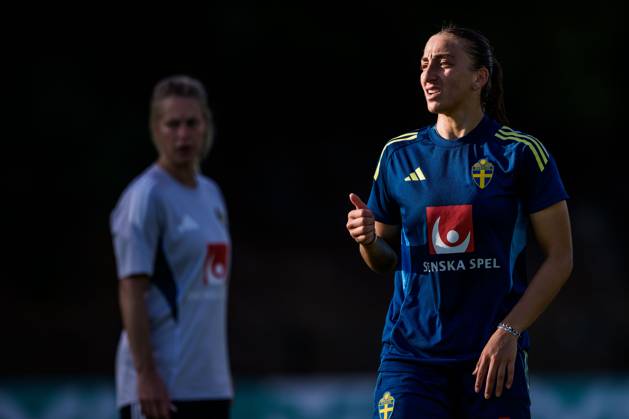 251025 Rosa Kafaji of the Swedish women s national football team on October 25, 2025 in Benahavis. Photo: Ludvig Thunman BILDBYRAN kod LT LT0736 fotboll football soccer fotball träning practice training sverige sweden dam bbeng Copyright: LUDVIGxTHUNMAN BB251025LT043