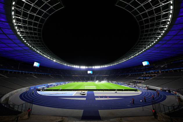 Stimmungsbild Olympiastadion Berlin, GER, Hertha BSC vs. ,Fortuna Duesseldorf, 2. Bundesliga, Saison 2025 2026, 10. Spieltag, 25.010.2025 (DFL REGULATIONS PROHIBIT ANY USE OF PHOTOGRAPHS AS IMAGE SEQUENCES AND OR QUASI - VIDEO). GER, Hertha BSC vs. ,Fortuna Duesseldorf, 2. Bundesliga, Saison 2025 2026, 10. Spieltag, 25.010.2025 Berlin Copyright: xEibner-Pressefotox xClaudiusxRauchx EP_CRH