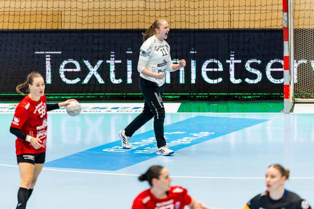 25.10.2025, GER, Handball, Frauen, Saison 2025 2026, Alsco 1.Bl, 6.Spieltag, Thueringer HC - VfL Oldenburg Laura Kuske (Thueringer HC,11) 99947 Bad Langensalza Salza Halle Sporthalle Mehrz Thüringen Deutschland