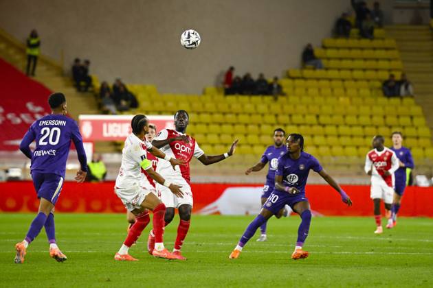 FOOTBALL : AS Monaco VS Toulouse FC - Ligue 1 McDonald s - 25 10 2025 Ligue 1 McDonald s match between AS Monaco and Toulouse FC on October 25, 2025 at the Louis II Stadium in Monaco. MonacoMonaco Copyright: xWilliamxCannarellax