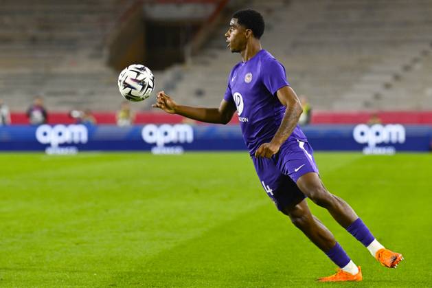FOOTBALL : AS Monaco VS Toulouse FC - Ligue 1 McDonald s - 25 10 2025 Dayann Methalie (TFC) - Ligue 1 McDonald s match between AS Monaco and Toulouse FC on October 25, 2025 at the Louis II Stadium in Monaco. MonacoMonaco Copyright: xWilliamxCannarellax