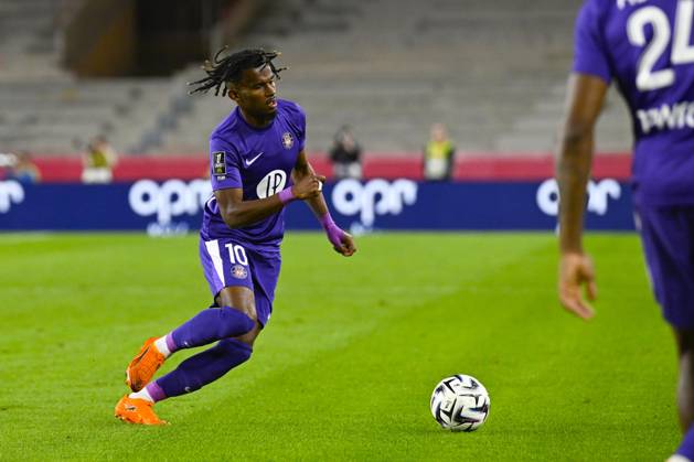 FOOTBALL : AS Monaco VS Toulouse FC - Ligue 1 McDonald s - 25 10 2025 Yann Gboho (TFC) - Ligue 1 McDonald s match between AS Monaco and Toulouse FC on October 25, 2025 at the Louis II Stadium in Monaco. MonacoMonaco Copyright: xWilliamxCannarellax