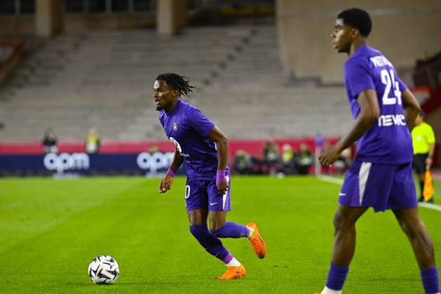 FOOTBALL : AS Monaco VS Toulouse FC - Ligue 1 McDonald s - 25 10 2025 Yann Gboho (TFC) - Ligue 1 McDonald s match between AS Monaco and Toulouse FC on October 25, 2025 at the Louis II Stadium in Monaco. MonacoMonaco Copyright: xWilliamxCannarellax