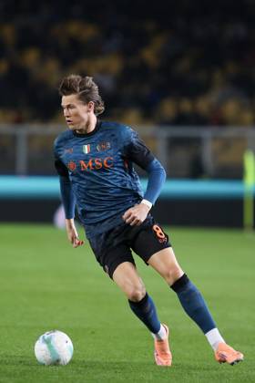 Scott McTominay of SSC Napoli in action during the serie A match between US Lecce and SSC Napoli at Ettore Giardiniero - Via del Mare stadium in Lecce (Italy), October 28,2025. massimilianoxcarnabuci