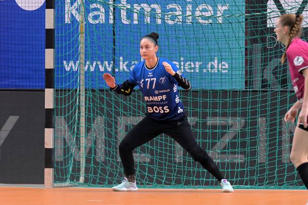 Sara Suba (TusSies Metzingen, 77) im Tor TusSies Metzingen vs. Buxtehuder SV, Handball, Alsco HBF, 7.Ligaspieltag, Saison 2025 2026, 01.11.2025 TusSies Metzingen vs. Buxtehuder SV, Handball, Alsco HBF, 7.Ligaspieltag, Saison 2025 2026, 01.11.2025 Tuebingen Copyright: xEibner-Pressefoto TobiasxBaurx EP_TBR