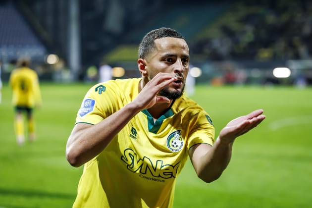 SITTARD - Mohamed Ihattaren of Fortuna Sittard celebrates scoring the 2-0 during the Dutch Eredivisie match between Fortuna Sittard and SC Heerenveen at the Fortuna Sittard Stadium on November 8, 2025, in Sittard, Netherlands. IRIS VAN DEN BROEK Eredivisie 2025-2026 xVIxANPxSportx xxANPxIVx 541594766 originalFilename: 541594766