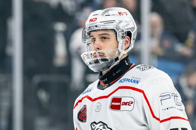 Samuel Dove-McFalls (Nuernberg Ice Tigers, 75) etwas desillusioniert Portrait Portraet GER, EHC Red Bull Muenchen vs. Nuernberg Ice Tigers, Eishockey, DEL, 19. Spieltag, Saison 2025 2026, 16.11.2025. GER, EHC Red Bull Muenchen vs. Nuernberg Ice Tigers, Eishockey, DEL, 19. Spieltag, Saison 2025 2026, 16.11.2025. Muenchen Copyright: xEibner-Pressefoto HeikexFeinerx EP_HFR