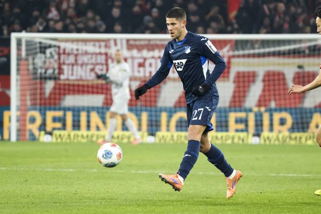 Andrej Kramaric (TSG Hoffenheim, 27) am Ball , Deutschland, Fussball, 1. Bundesliga, 11.Spieltag, 2025 2026, 1.FSV Mainz vs. TSG 1899 Hoffenheim, 21.11.2025, Mewa Arena, Mainz, Deutschland Mainz Mewa Arena Rheinland-Pfalz Deutschland Copyright: xGrantxHubbsx