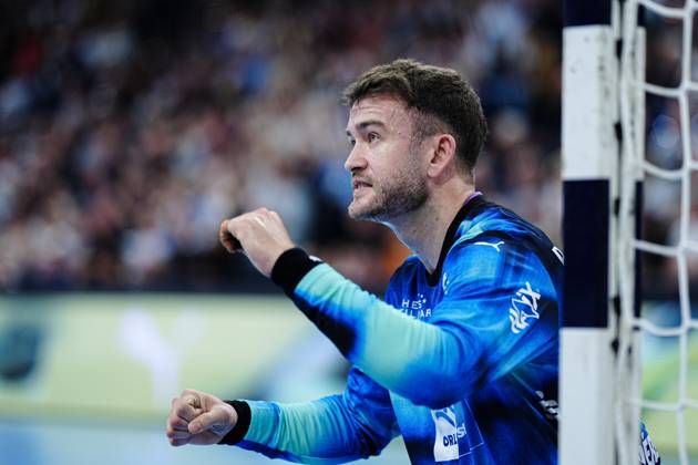 Jubel nach Parade Gonzalo Perez de Vargas (THW Kiel, 01) GER, THW Kiel vs. Frisch Auf Goeppingen, Handball, 1. Bundesliga, Spieltag 13, Saison 2025 2026, 22.11.2025 GER, THW Kiel vs. Frisch Auf Goeppingen, Handball, 1. Bundesliga, Spieltag 13, Saison 2025 2026, 22.11.2025 Kiel Copyright: xEibner-Pressefoto MarcelxvonxFehrnx EP_MFN