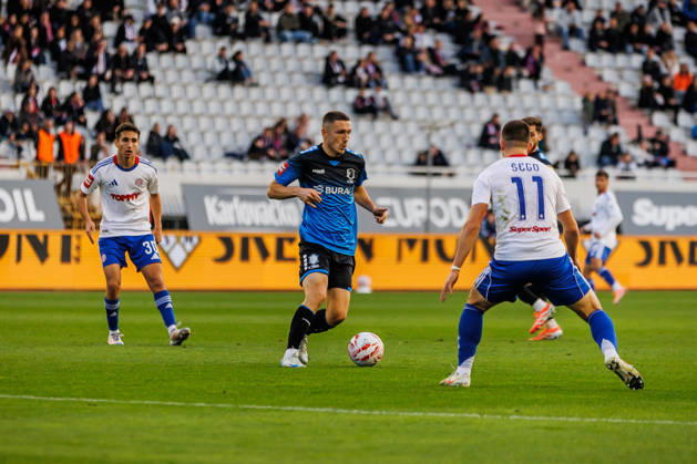 SuperSport HNL, round 15: HNK Hajduk Split v NK Varazdin Antonio Borsic of NK Varazdin during the SuperSport HNL 2025. 2026. round 15 match between HNK Hajduk Split and NK Varazdin at Poljud Stadium in Split, Croatia on November 29, 2025. ZvonimirxBarisin PIXSELL