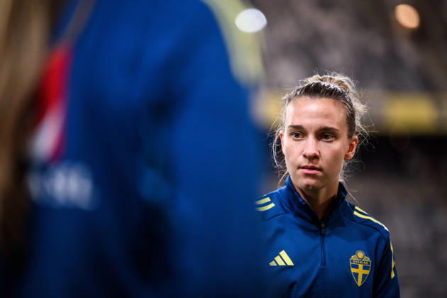 251201 Julia Zigiotti Olme of the Swedish women s national football team at a training session on December 1, 2025 in Stockholm. Photo: Jesper Zerman BILDBYRAN kod JZ JZ0652 fotboll football soccer fotball nations league uefa womens nations league träning practice training sverige sweden dam bbeng Copyright: JESPERxZERMAN BB251201JZ008