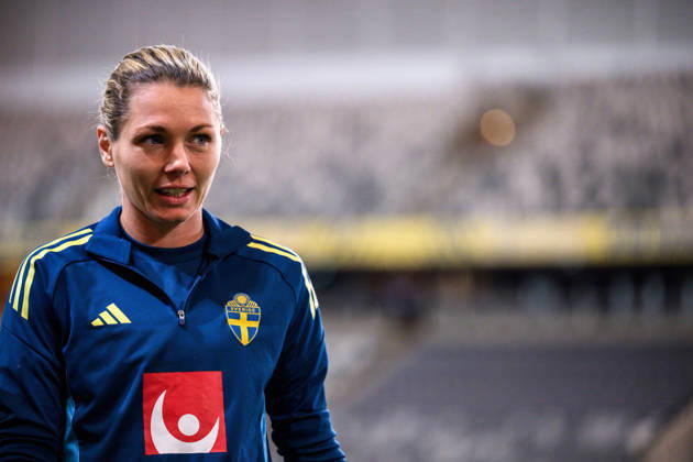 251201 goalkeeper Jennifer Falk of the Swedish women s national football team at a training session on December 1, 2025 in Stockholm. Photo: Jesper Zerman BILDBYRAN kod JZ JZ0652 fotboll football soccer fotball nations league uefa womens nations league träning practice training sverige sweden dam bbeng Copyright: JESPERxZERMAN BB251201JZ013