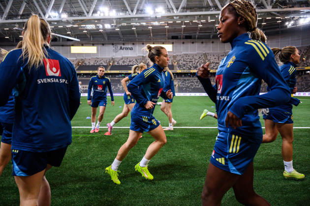 251201 Julia Zigiotti Olme of the Swedish women s national football team at a training session on December 1, 2025 in Stockholm. Photo: Jesper Zerman BILDBYRAN kod JZ JZ0652 fotboll football soccer fotball nations league uefa womens nations league träning practice training sverige sweden dam bbeng Copyright: JESPERxZERMAN BB251201JZ017