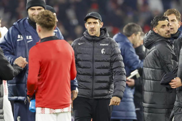 Julian Schuster (SC Freiburg, Trainer) nach dem Spiel , Deutschland, Fussball, DFB Pokal, Achtelfinale, 2025 2026, SC Freiburg vs. SV Darmstadt 98, 03.12.2025, Europa-Park Stadion , Freiburg im Breisgau, Deutschland Freiburg im Breisgau Europa-Park Stadion Baden-Wuerttemberg Deutschland Copyright: xGrantxHubbsx