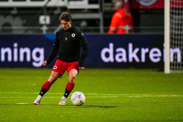 Eredivisie: Excelsior Rotterdam v FC Groningen Rotterdam - Lennard Hartjes of SBV Excelsior Rotterdam during the fifteenth competition round of the 2025 2026 Eredivisie season. The match is set between Excelsior Rotterdam and FC Groningen at Stadion Woudestein on 5 December 2025 in Rotterdam, The Netherlands. (VK Sportphoto Danny de Groot) Copyright: xDannyxdexGrootx