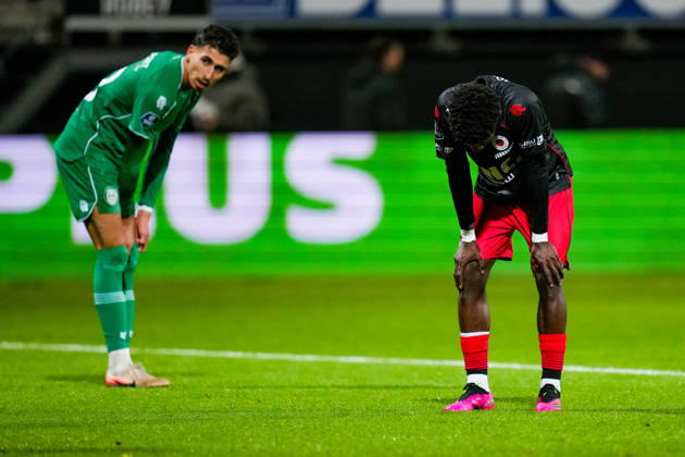 Eredivisie: Excelsior Rotterdam v FC Groningen Rotterdam - Derensili Sanches Fernandes of SBV Excelsior Rotterdam during the fifteenth competition round of the 2025 2026 Eredivisie season. The match is set between Excelsior Rotterdam and FC Groningen at Stadion Woudestein on 5 December 2025 in Rotterdam, The Netherlands. (VK Sportphoto Danny de Groot) Copyright: xDannyxdexGrootx