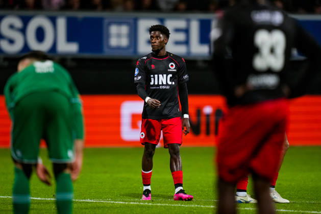 Eredivisie: Excelsior Rotterdam v FC Groningen Rotterdam - Derensili Sanches Fernandes of SBV Excelsior Rotterdam during the fifteenth competition round of the 2025 2026 Eredivisie season. The match is set between Excelsior Rotterdam and FC Groningen at Stadion Woudestein on 5 December 2025 in Rotterdam, The Netherlands. (VK Sportphoto Danny de Groot) Copyright: xDannyxdexGrootx